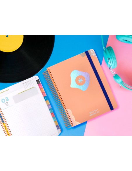 Agenda escolar antartik ano 24 25 curso coleccion maximal light orange dia pagina a5