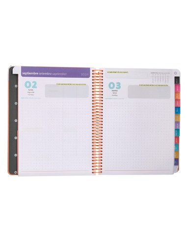 Agenda escolar antartik ano 24 25 curso coleccion maximal light orange dia pagina a5