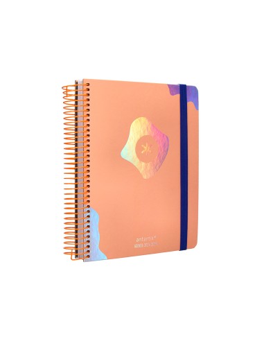 Agenda escolar antartik ano 24 25 curso coleccion maximal light orange dia pagina a5