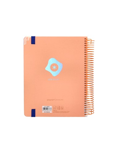 Agenda escolar antartik ano 24 25 curso coleccion maximal light orange dia pagina a5