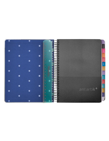 Agenda escolar antartik ano 24 25 curso coleccion maximal black dia pagina a5