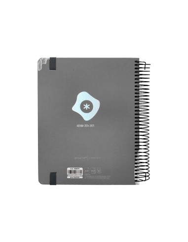 Agenda escolar antartik ano 24 25 curso coleccion maximal black dia pagina a5