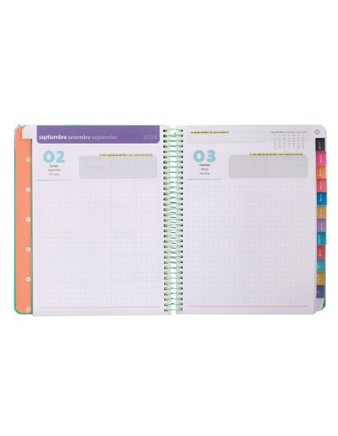 Agenda escolar antartik ano 24 25 curso coleccion maximal green dia pagina a5