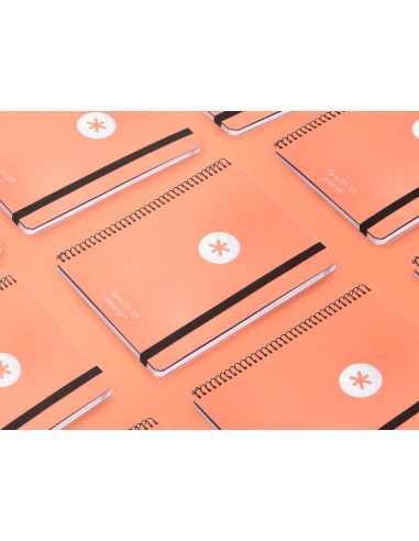 Agenda escolar antartik ano 24 25 curso coleccion minimal orange semana vista a6