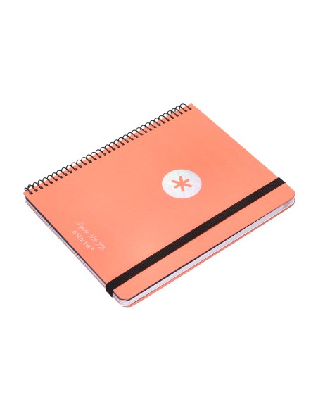 Agenda escolar antartik ano 24 25 curso coleccion minimal orange semana vista a6