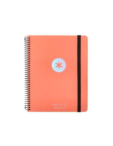 Agenda escolar antartik ano 24 25 curso coleccion minimal orange semana vista a6