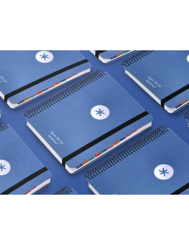 Agenda escolar antartik ano 24 25 curso coleccion minimal blue dia pagina a5