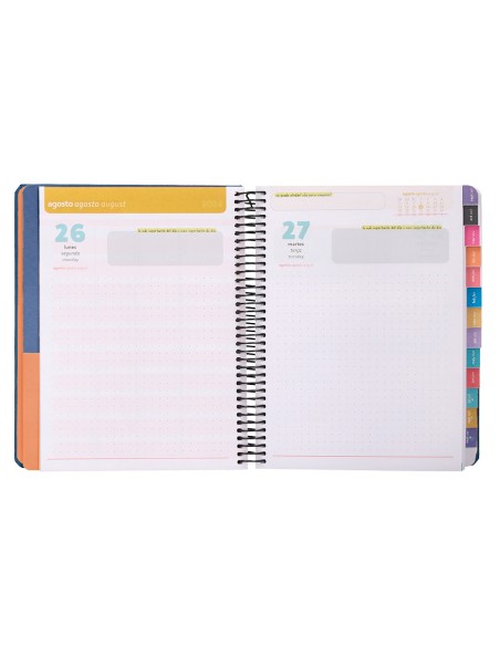 Agenda escolar antartik ano 24 25 curso coleccion minimal blue dia pagina a5