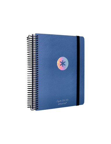 Agenda escolar antartik ano 24 25 curso coleccion minimal blue dia pagina a5