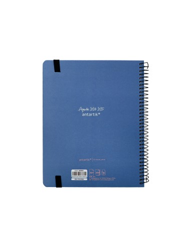 Agenda escolar antartik ano 24 25 curso coleccion minimal blue dia pagina a5