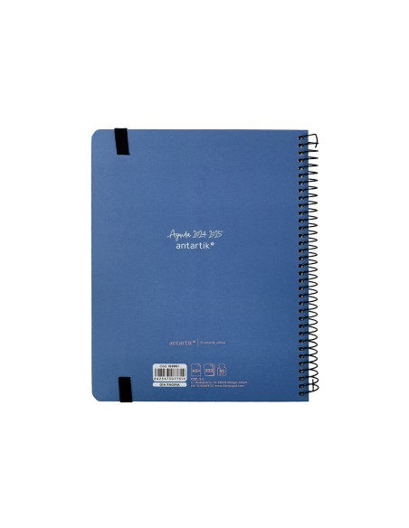 Agenda escolar antartik ano 24 25 curso coleccion minimal blue dia pagina a5