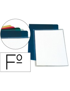 Carpeta dossier unero plastico esselte folio pvc transparente 180 mc caja de 100 unidades