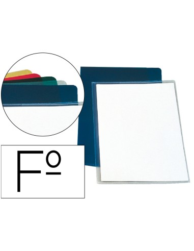 Carpeta dossier unero plastico esselte folio pvc transparente 180 mc caja de 100 unidades