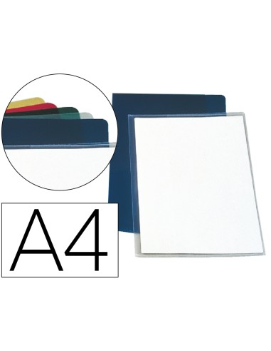 Carpeta dossier unero plastico esselte folio pvc transparente 140 mc caja de 100 unidades