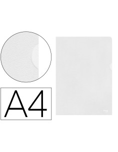 Carpeta dossier unero plastico esselte din a4 polipropileno transparente 110mc caja de 100unidades piel de naranja