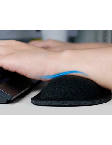 Reposamunecas q connect memory foam para teclado color negro 460x85x25 mm