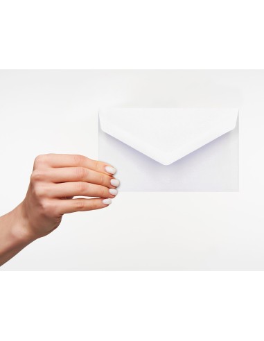 Sobre liderpapel blanco con fondo 95x162 mm engomado solapa de pico caja de 500 unidades