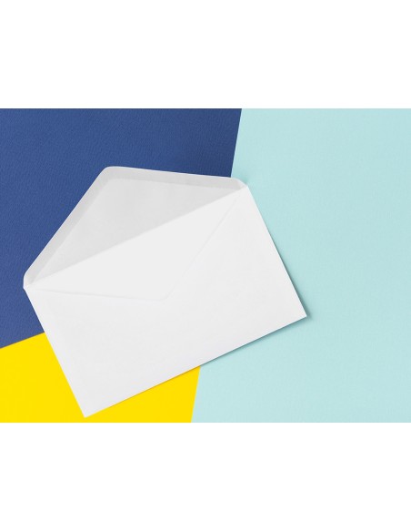 Sobre liderpapel blanco con fondo 95x162 mm engomado solapa de pico caja de 500 unidades