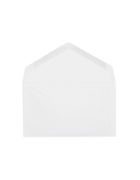 Sobre liderpapel blanco con fondo 95x162 mm engomado solapa de pico caja de 500 unidades