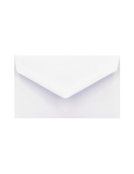 Sobre liderpapel blanco con fondo 95x162 mm engomado solapa de pico paquete de 25 unidades