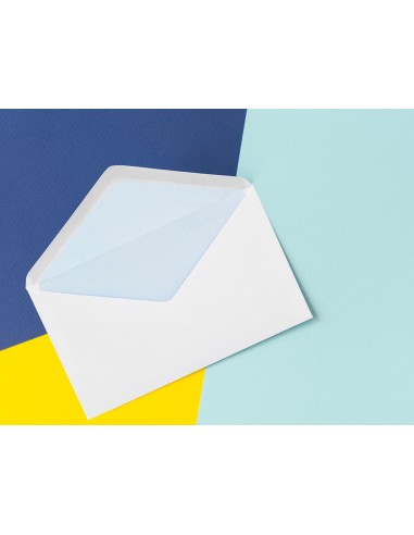 Sobre liderpapel blanco con fondo 95x162 mm engomado solapa de pico paquete de 25 unidades