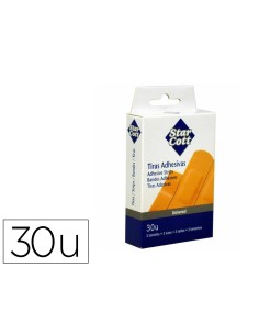 Tira protectora star cott flexible para heridas y cortes caja de 30 unidades tres tamanos surtidos