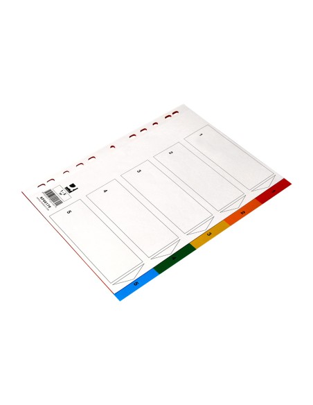 Separador q connect plastico juego de 5 separadores din a4 multitaladro