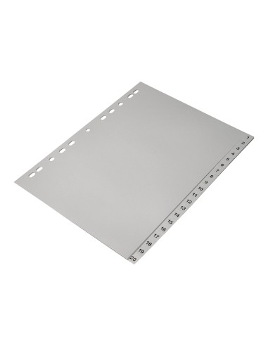 Separador numerico q connect plastico 1 20 juego de 20 separadores din a4 multitaladro