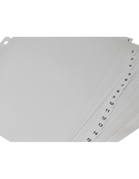 Separador numerico q connect plastico 1 20 juego de 20 separadores din a4 multitaladro