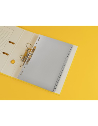 Separador numerico q connect plastico 1 20 juego de 20 separadores din a4 multitaladro