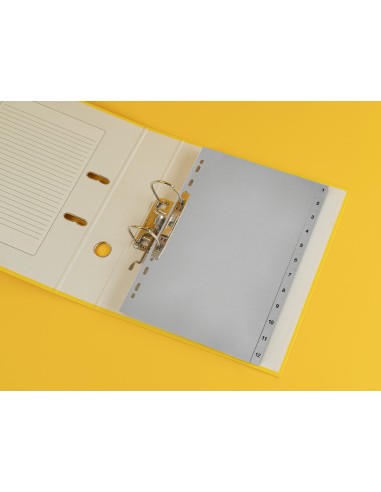Separador numerico q connect plastico 1 12 juego de 12 separadores din a4 multitaladro