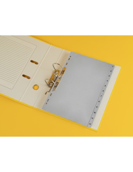 Separador numerico q connect plastico 1 12 juego de 12 separadores din a4 multitaladro