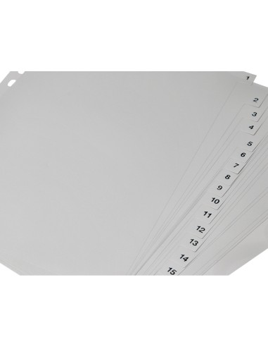 Separador numerico q connect plastico 1 31 juego de 31 separadores din a4 multitaladro
