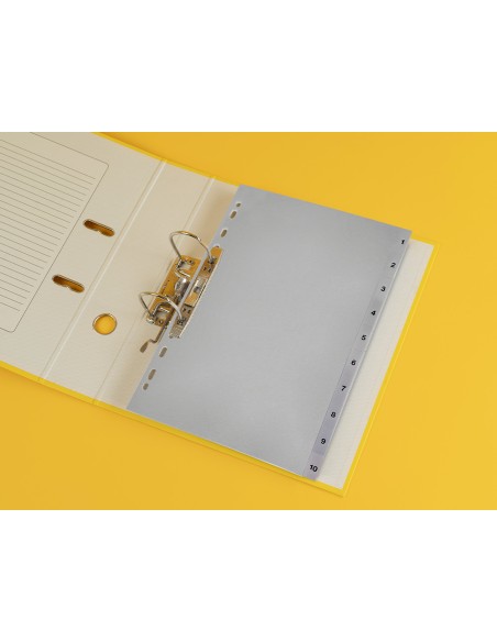 Separador numerico q connect plastico 1 10 juego de 10 separadores din a4 multitaladro