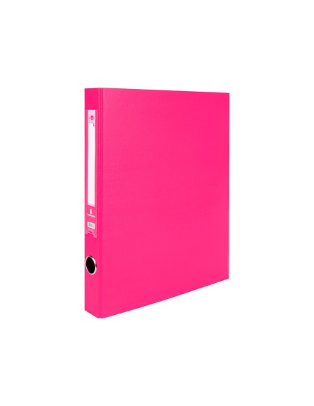 Modulo liderpapel 3 archivadores folio 2 anillas mecanismo de palanca 52mm rosa