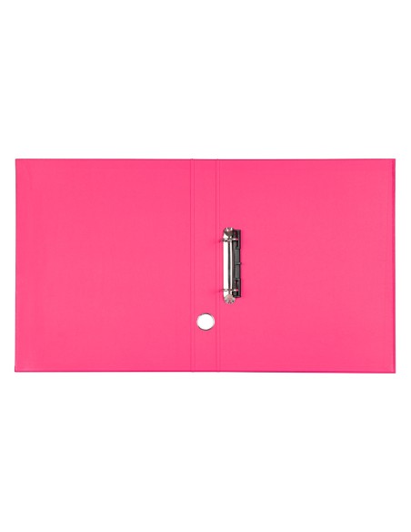 Modulo liderpapel 3 archivadores folio 2 anillas mecanismo de palanca 52mm rosa