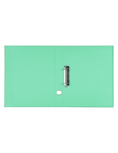 Modulo liderpapel 3 archivadores folio 2 anillas mecanismo de palanca 52mm verde pastel