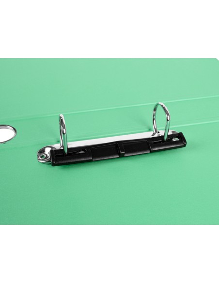 Modulo liderpapel 3 archivadores folio 2 anillas mecanismo de palanca 52mm verde pastel