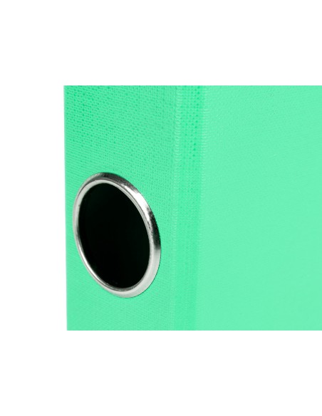 Modulo liderpapel 3 archivadores folio 2 anillas mecanismo de palanca 52mm verde pastel