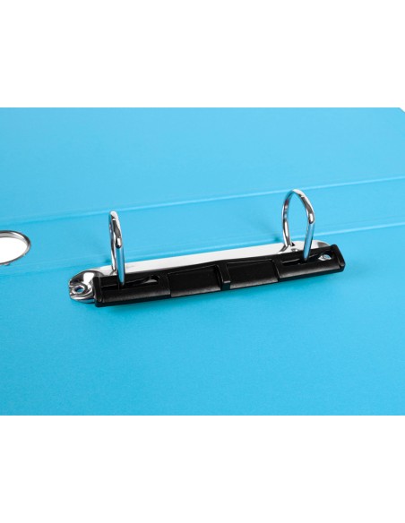 Modulo liderpapel 3 archivadores folio 2 anillas mecanismo de palanca 52mm celeste