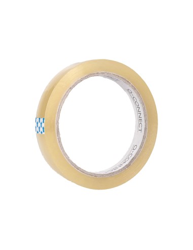 Cinta adhesiva q connect transparente 66 mt x 15 mm
