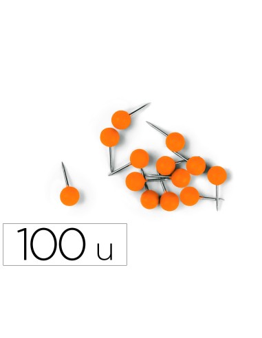 Aguja senalizadora nobo 6 x 13 mm naranja caja de 100 unidades