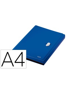 Carpeta leitz recycle clasificador fuelle polipropileno 51 compartimentos din a4 azul