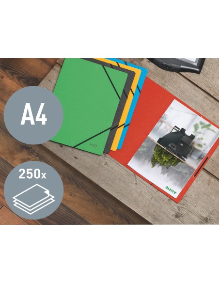 Carpeta leitz recycle gomas din a4 carton reciclable 100 verde