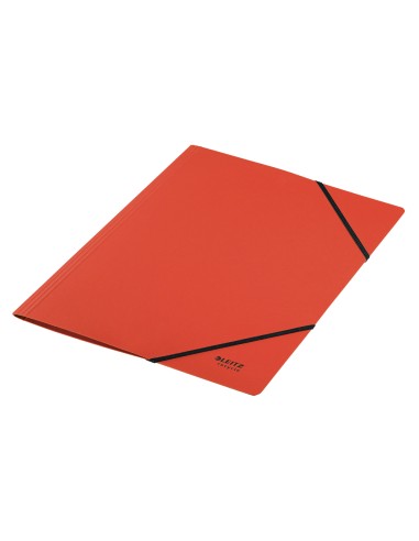 Carpeta leitz recycle gomas din a4 carton reciclable 100 rojo