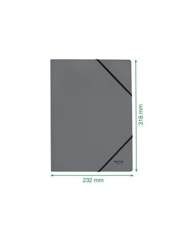 Carpeta leitz recycle gomas din a4 carton reciclable 100 rojo