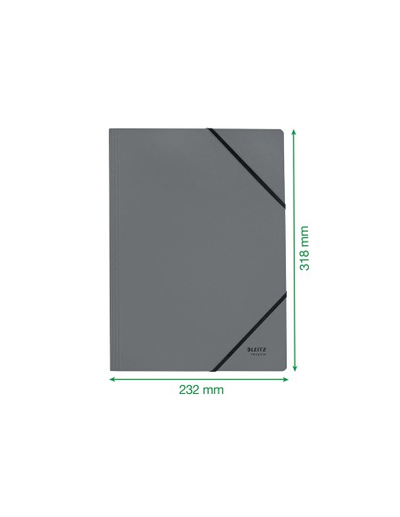 Carpeta leitz recycle gomas din a4 carton reciclable 100 rojo