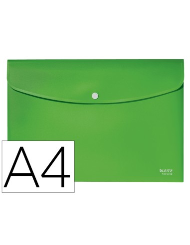 Carpeta leitz recycle portadocumentos broche din a4 polipropileno verde