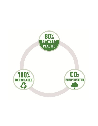Carpeta leitz recycle portadocumentos broche din a4 polipropileno verde