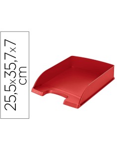 Bandeja sobremesa plastico leitz recycle rojo 255x357x70 mm